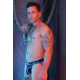 Equalizer Jockstrap Preto-Azul