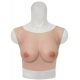 Round Collar Crossdresser Breast Forms - Cotton FLESH Bonnet D