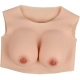 Round Collar Crossdresser Breast Forms - Cotton FLESH Bonnet D