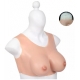 Round Collar Crossdresser Breast Forms - Cotton FLESH Bonnet C