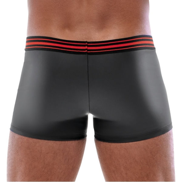 Boxer avec zip Tillio Noir-Rouge