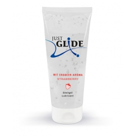 Just Glide Glijmiddel met aardbeiensmaak 200ml