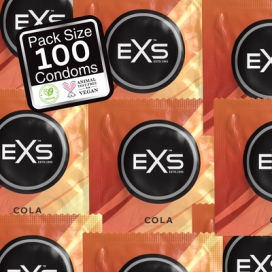 Preservativos com sabor a cola x100