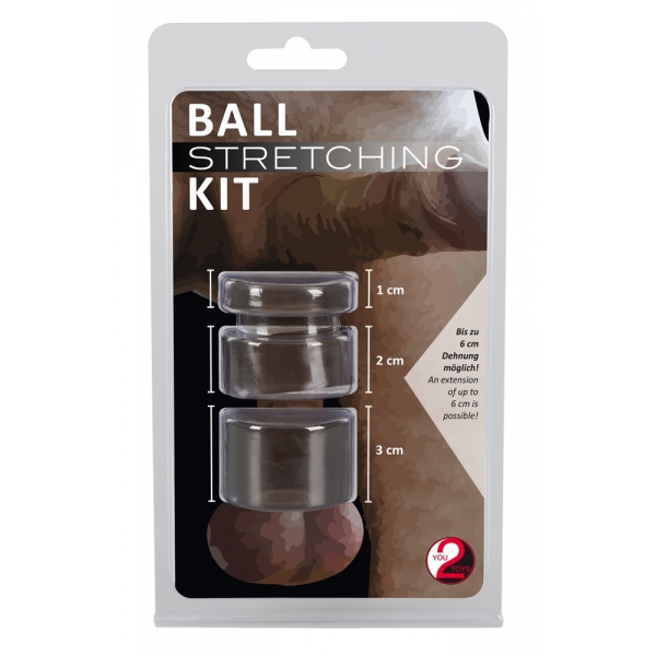 3er-Set Ballstretcher Stretching Kit Grau