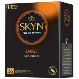 Preservativos Skyn grandes sin látex x36