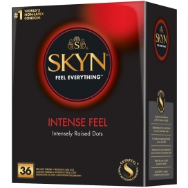 Préservatifs perlés sans latex SKYN Intense Feel x36