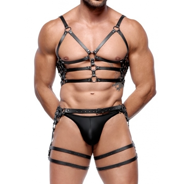 Arnés de torso y muslos Leatherset M/L