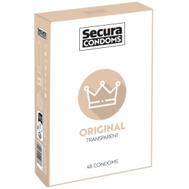 Secura Condoms Preservativos de látex originais x48