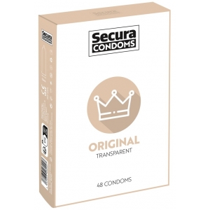 Secura Condoms Préservatifs en latex ORIGINAL x48