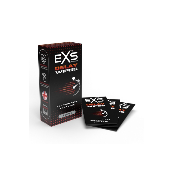 Delay Exs retardant wipes x6