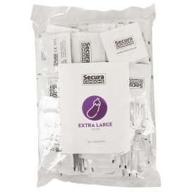 Secura Condoms XXL Latex Condoms Extra Large x100