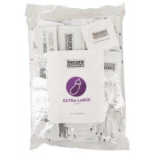 Secura Condoms XXL Latex Condoms Extra Large x100