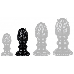 FUKR Finial TPE Jelly Butt PLug BLACK M