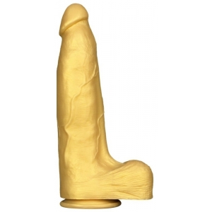 CockXXL Blood Vessel Large Silicone Dildo GOLD