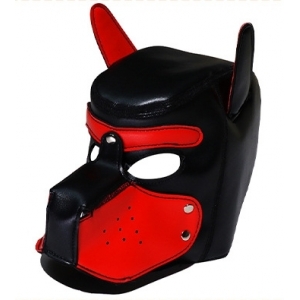 Kinky Puppy Red faux Puppy balaclava