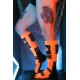 Chaussettes hautes Hypnotix Noir-Orange