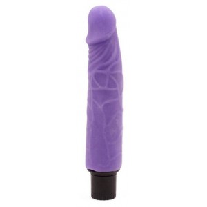 Baile Dildo realistico vibrante del cazzo 17,5 x 4 cm viola