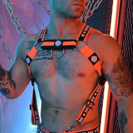 Breedwell SNAX BODY HARNESS Neon Orange