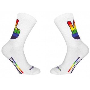 Addiction Calcetines blancos Pride Peace Addiction