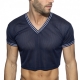 Crop Top SLAM V-NECK Marine