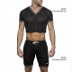 Crop Top Slam V-Neck Black