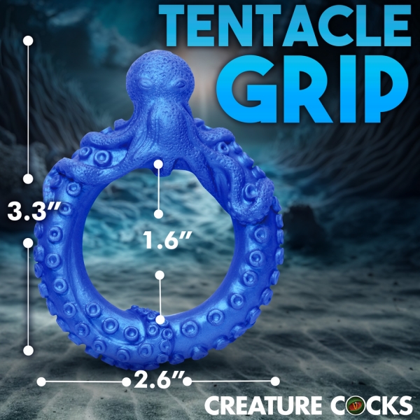 Cockring Poseidon's Octo-ring Bleu