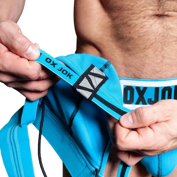 Jarretel Oxjok Slingjock Blauw