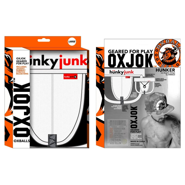 OXJOK HUNKER Comfy Pouch Slider Jock White Snow