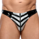 Vinyl Raft sexy briefs Black-Silver