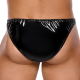 Vinyl Raft sexy briefs Black-Silver