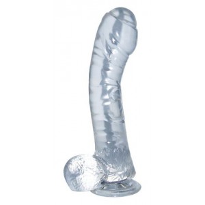 NMC Dildo de geleia transparente preguiçoso 13 x 3,5cm