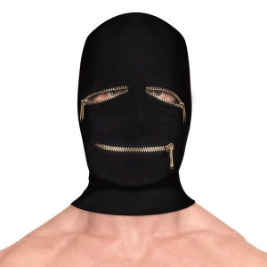 Ouch! Black SM balaclava with closures