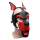 Puppy 665 Mask Red and White