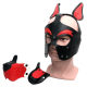 Puppy 665 Mask Red and White