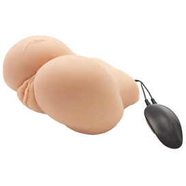 Big Ass Vibrating Realistic Masturbator 2 Inputs