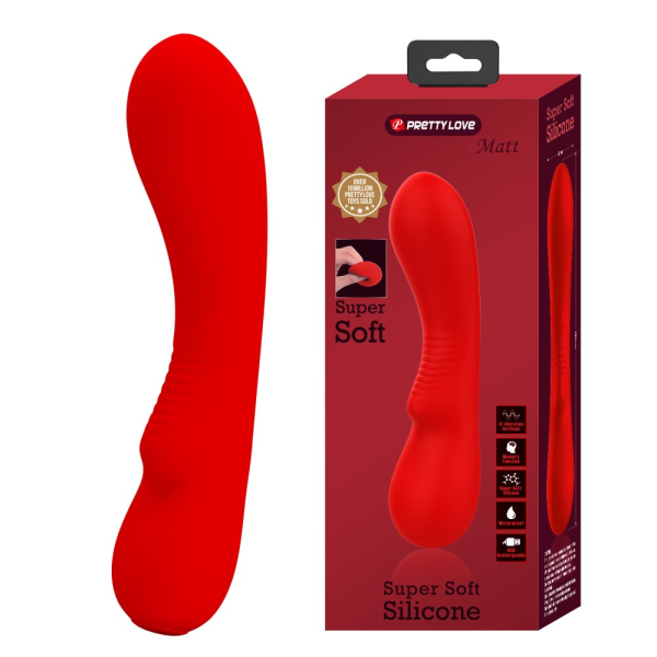 Stimulateur Prostatique Vibrant Matt 15 x 4cm Rouge