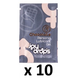 Joy Drops Lot of 10 pods of lubricant Chocolate flavor 5mL