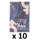 Paquete de 10 cápsulas de lubricante sabor chocolate 5mL