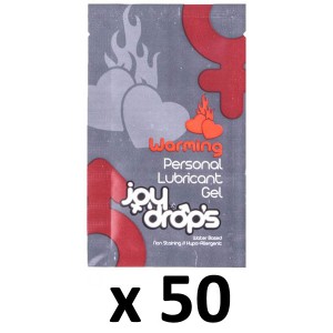 Joy Drops Doses de lubrificante de aquecimento 5mL x50