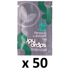 Joy Drops Lubricant Dosettes Mint Flavor 5mL x50