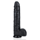 Dildo Extra Lang 26.5 x 6.5cm Schwarz