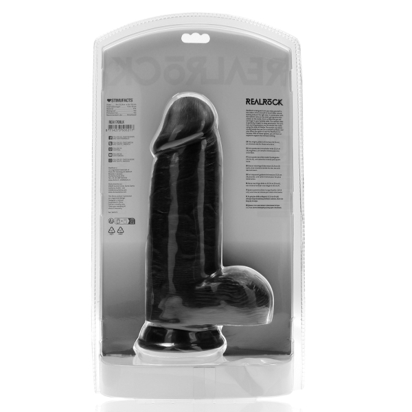 Extra Thick Straight with Balls 9 / 23 cm - Black