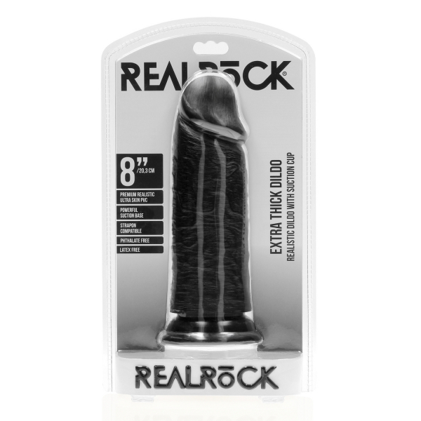 Extra Thick Dildo 20.5 x 6.5cm Schwarz