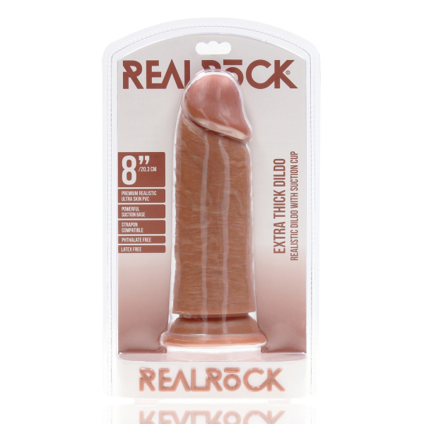 Dildo Extra Thick 20.5 x 6.5cm Braun