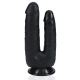 Consolador Double Trouble 15 x 4.5cm Negro