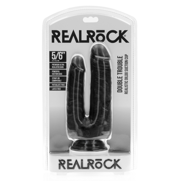 Doppeldildo Double Trouble 15 x 4.5cm Schwarz