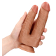 Double Gode DOUBLE TROUBLE 15 x 4.5cm Marron