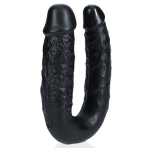 Real Rock Double Gode U SHAPE 12 x 3cm Noir