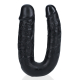 Doppeldildo U Shape 12 x 3cm Schwarz