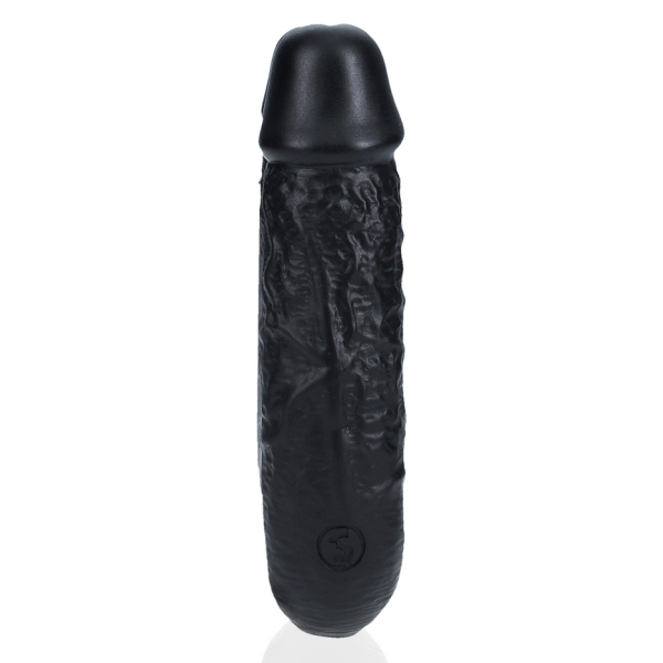 Dildo doppio a forma di U 12 x 3 cm nero